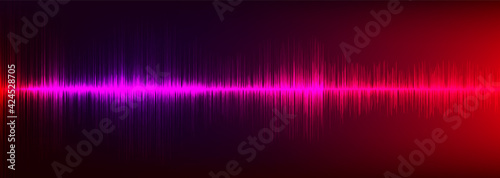 Digital Sound Wave Background,technology and earthquake wave concept,design for music industry,Vector,Illustration.