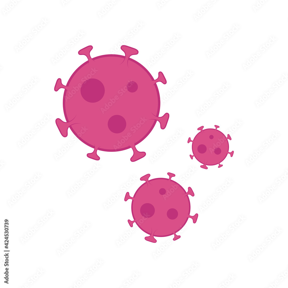 Fototapeta premium Bacteria vector. wallpaper. free space for text. bacteria vector pattern. Virus vector.