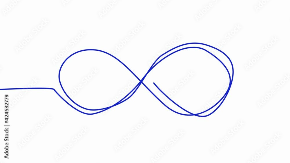 Self draws animation infinity sign one line. Infinity eternity symbol in variations set design with hand drawn doodle style Self draws animation infinity sign one line. Infinity eternity symbol in variations set design with hand drawn doodle style