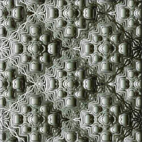  Pattern with a black-and-white gradient . Abstract metallic background.