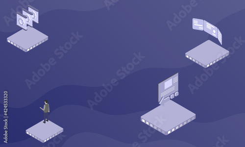Cadmium concept on abstract design