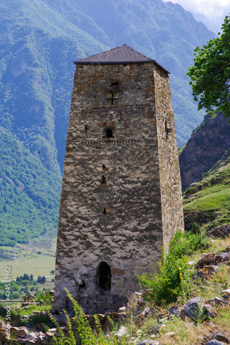 Abay-Kala Burial Tower in the village of Verkhnyaya-Balkaria