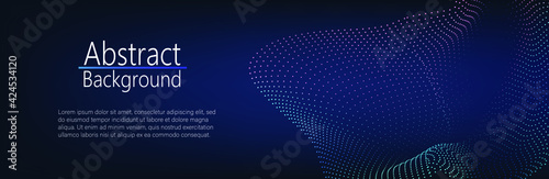 Abstract dark Geometrical Background Connection structure. Science background. onnecting dots and lines. Big data visualization and Business .Vector illustration