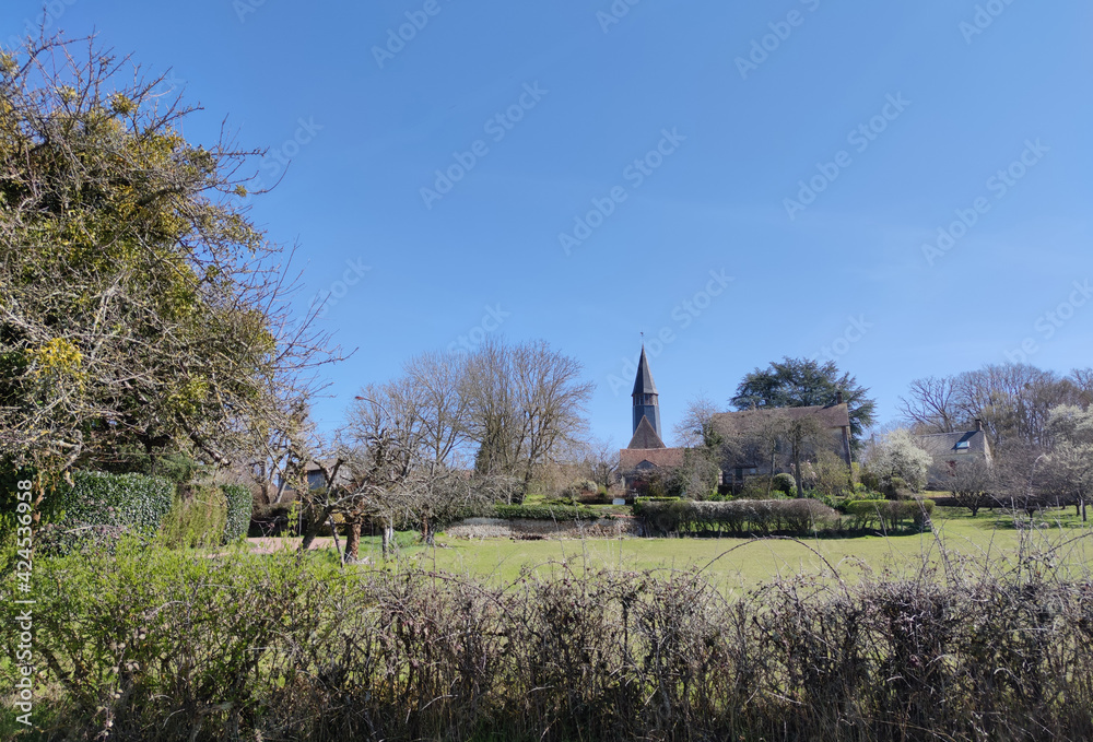 Malicorne, village bucolique dans l'Yonne en Bourgogne Stock Photo