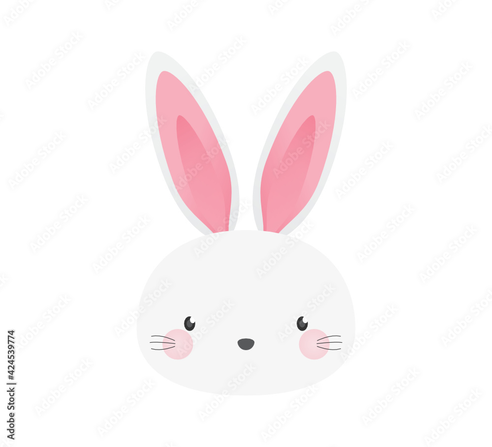 Trendy Bunny Ears, Easter Banner Vector, Cute Bunny Rabbit Vector, White Bunny Ears, Easter Sunday Background, Spring Bunny Icon, Vector Illustration Background Trendy Bunny Ears, Easter Banner Vector, Cute Bunny Rabbit Vector, White Bunny Ears, Easter Sunday Background, Spring Bunny Icon, Vector Illustration Background