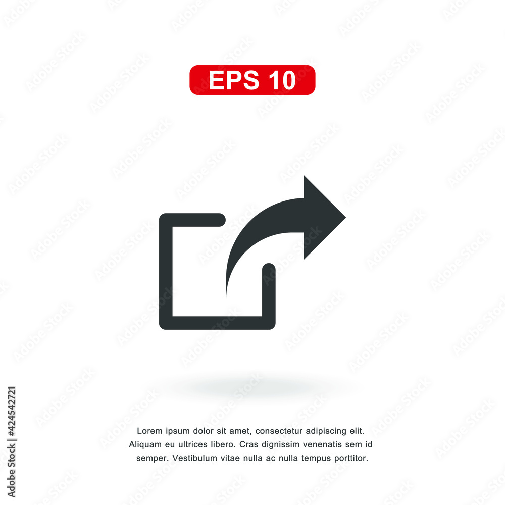 web icon share sign isolated on white background. Simple vector illustration. web icon share sign isolated on white background. Simple vector illustration.
