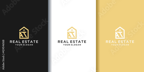 Letter at home logo for real estate