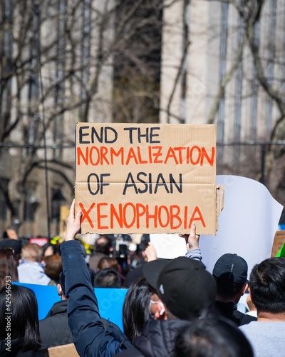 Rally against hate chinatown manhattan, NYC 3/21/2021