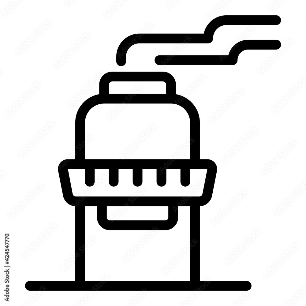 Fuel chimney icon. Outline fuel chimney vector icon for web design isolated on white background Fuel chimney icon. Outline fuel chimney vector icon for web design isolated on white background