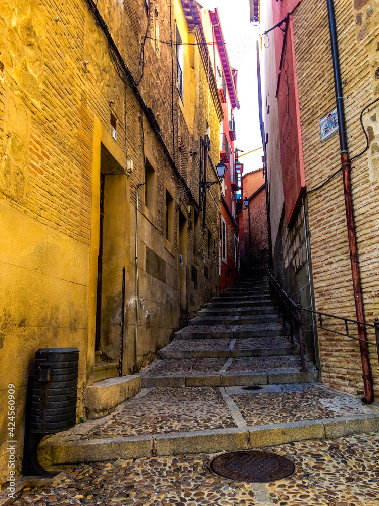 Fototapeta premium narrow street in the town