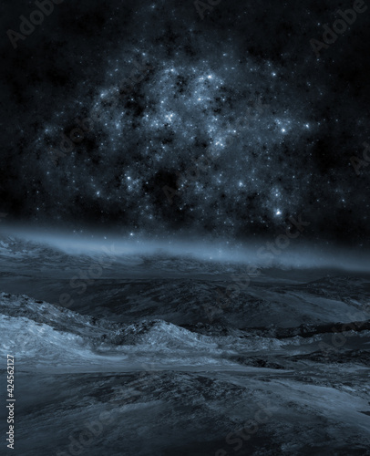 Lunar landscape background