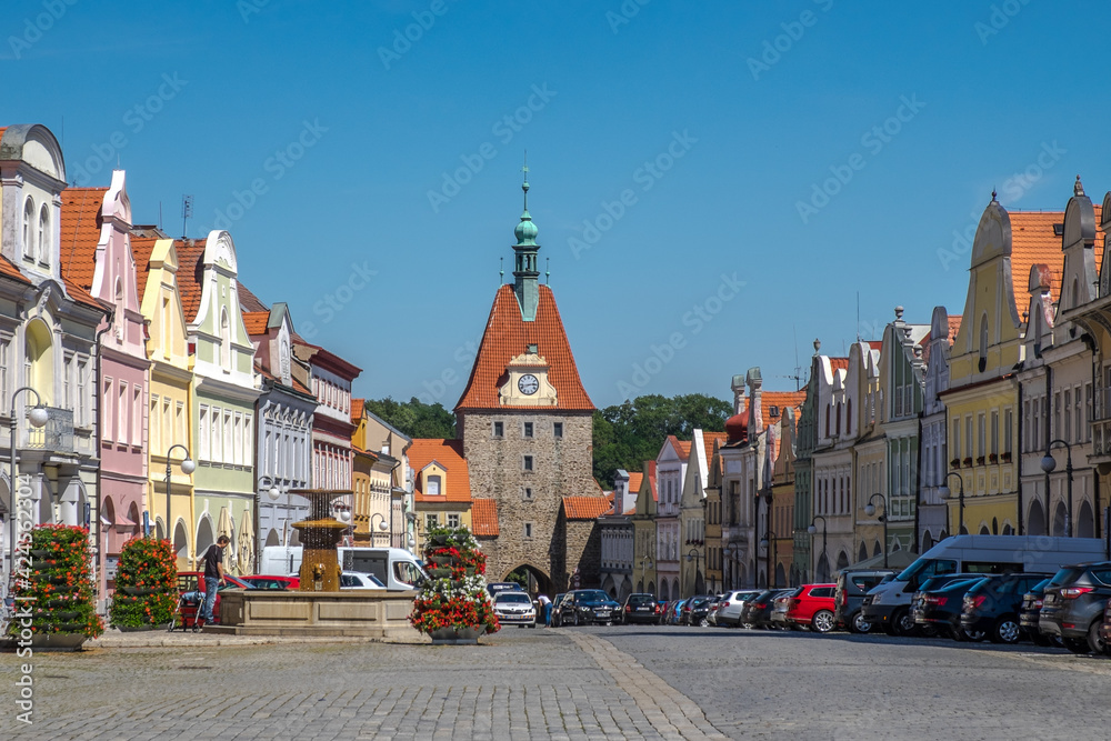 Marktplatz in Taus, Domaszlice, Tschechien