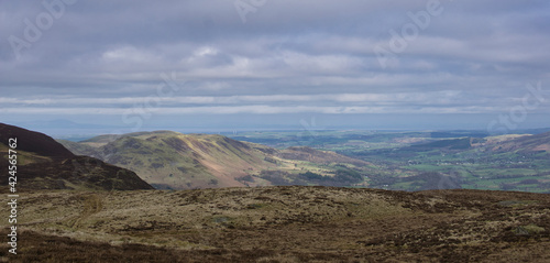 panorama of the mountains in Lake District