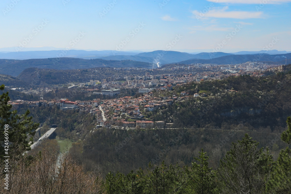 Panoramic photo of Veliko Tarnovo city