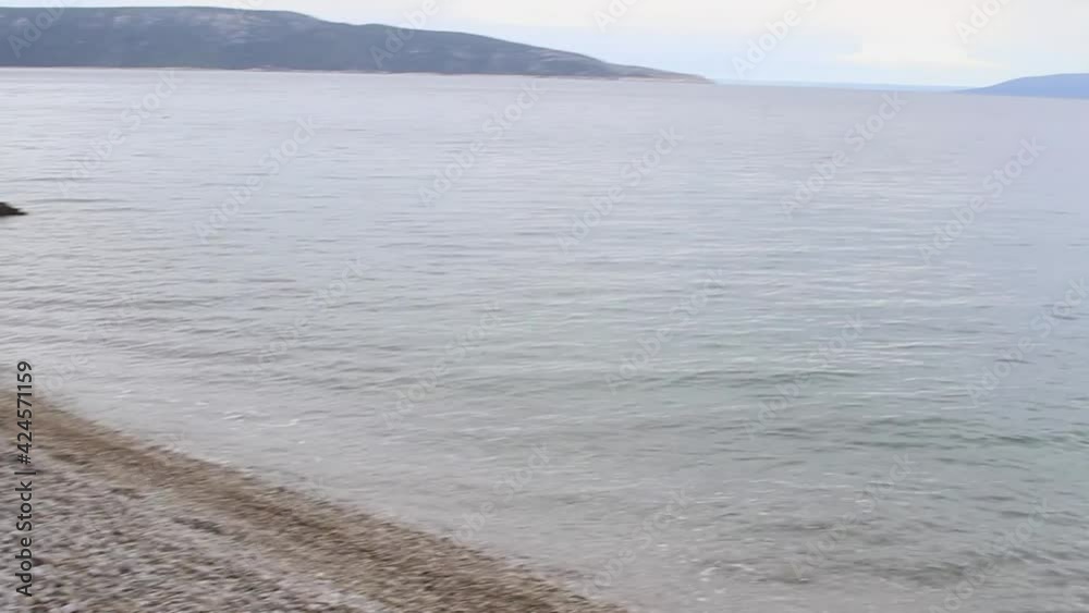 Kovacine Camping Empty Beach at Island Cres Croatia Kovacine Camping Empty Beach at Island Cres Croatia