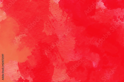 Yellow orange red tones watercolor background painting pattern material drawing splash decoration brush wallpaper abstract painted wall interior