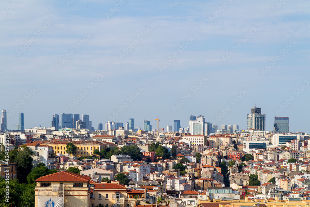 Panoramica, Panoramic, Vista o View de la ciudad de Estambul o Istanbul del pais de Turquia o Turkey desde la Torre o Tower Galata Panoramica, Panoramic, Vista o View de la ciudad de Estambul o Istanbul del pais de Turquia o Turkey desde la Torre o Tower Galata