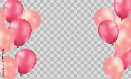 background, birthday, greeting, happy, celebration, design, vector, illustration, pink, card, 
beautiful, holiday, decoration, isolated, realistic, romantic, gift, love, balloon, day, shape, 
valentin