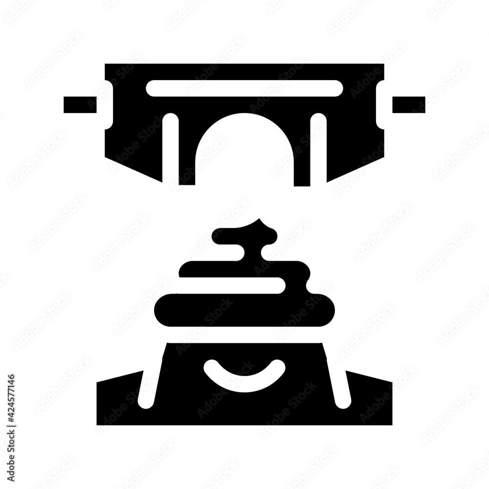 Obraz premium meconium, newborn feces glyph icon vector. meconium, newborn feces sign. isolated symbol illustration