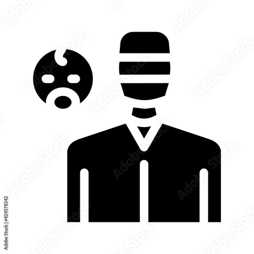 obstetrician doctor glyph icon vector. obstetrician doctor sign. isolated symbol illustration