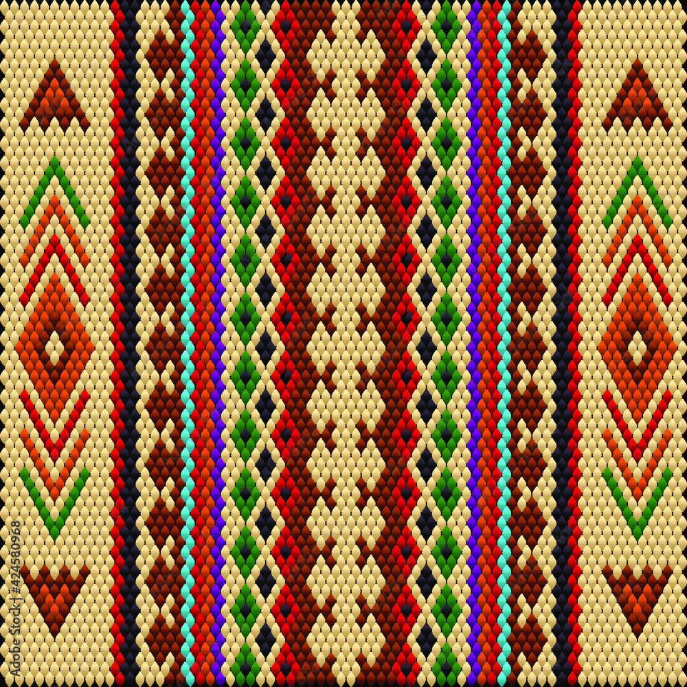 Ethnic ornament for fabrics, interiors, ceramics and furniture in the Arabic style. Ethnic ornament for fabrics, interiors, ceramics and furniture in the Arabic style.