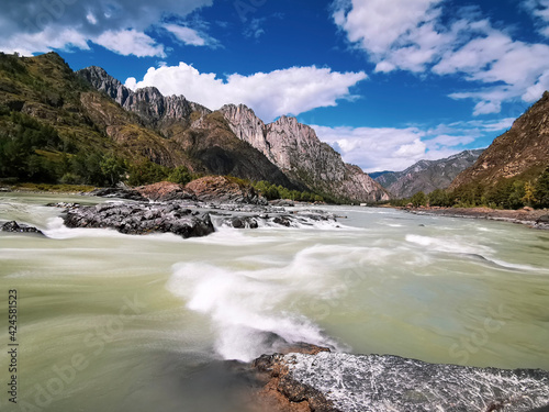 river in the mountains