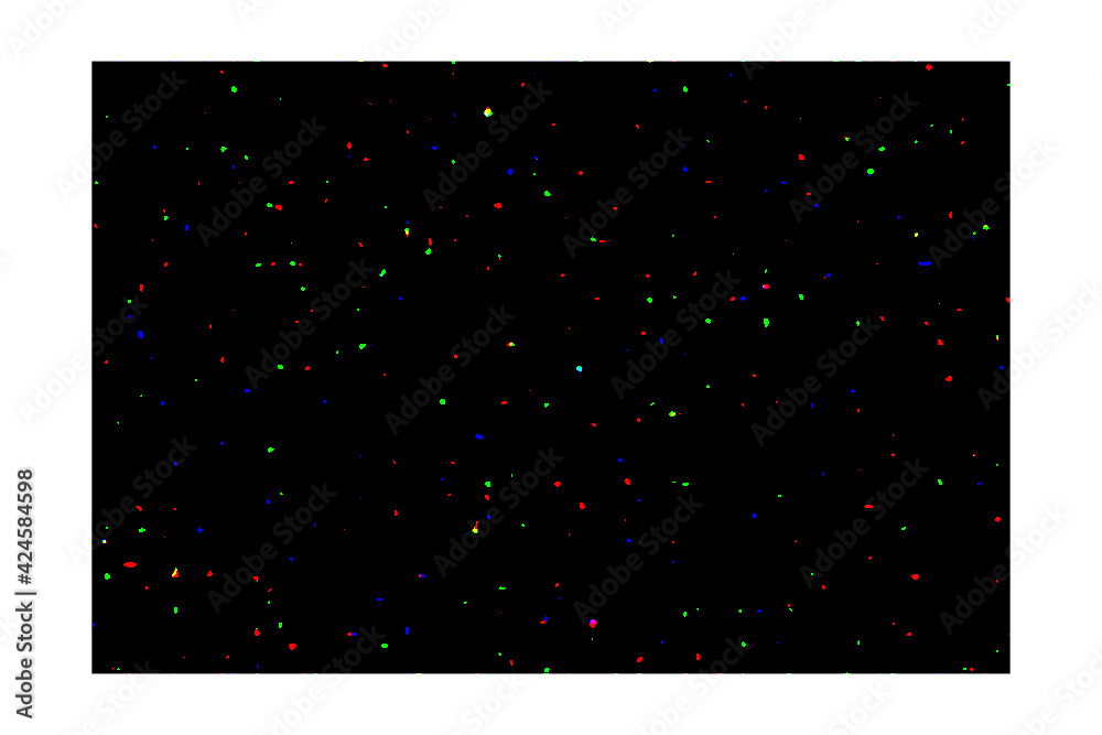Estrellas de colores sobre fondo negro