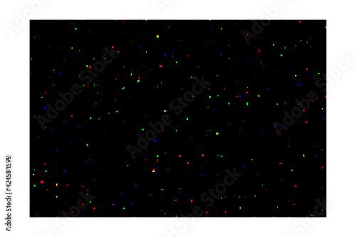 Estrellas de colores sobre fondo negro