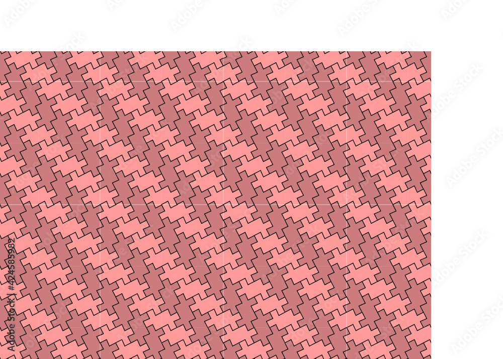Patrón de adoquines en dos tonos de rosa formando entramado diagonal