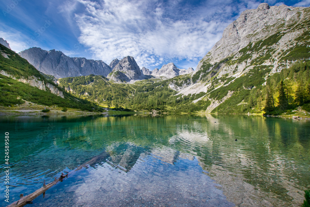 scenery around Seebensee in the austiran alps (Ehrwald, Tyrol, Austria)