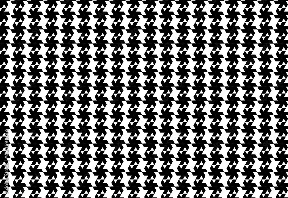 Patrón de aspas negras ordenadas en horizontal y vertical sobre fondo blanco