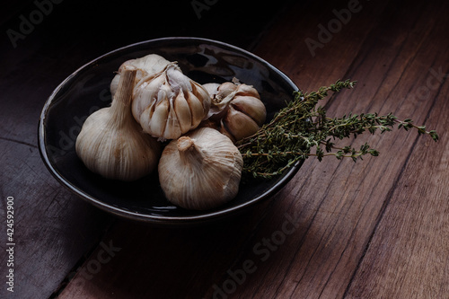 garlic and parsley