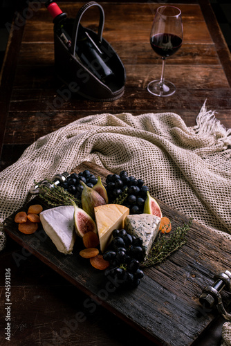 cheese and wine
