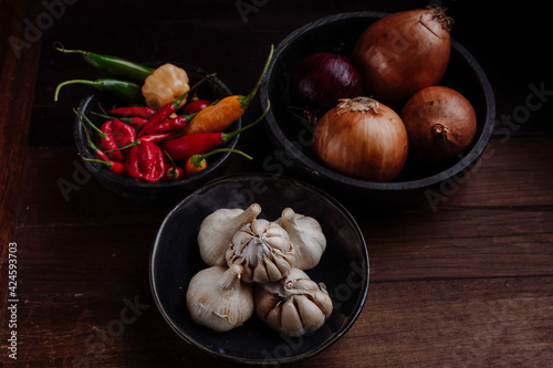 onions and garlic