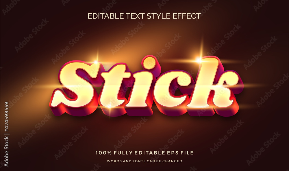 Editable text style effect with shiny glowing color vector design template.
Editable text style effect with shiny glowing color vector design template.