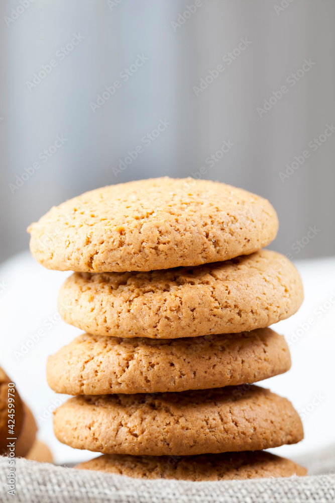 cookies baked with oatmeal and wheat flour cookies baked with oatmeal and wheat flour