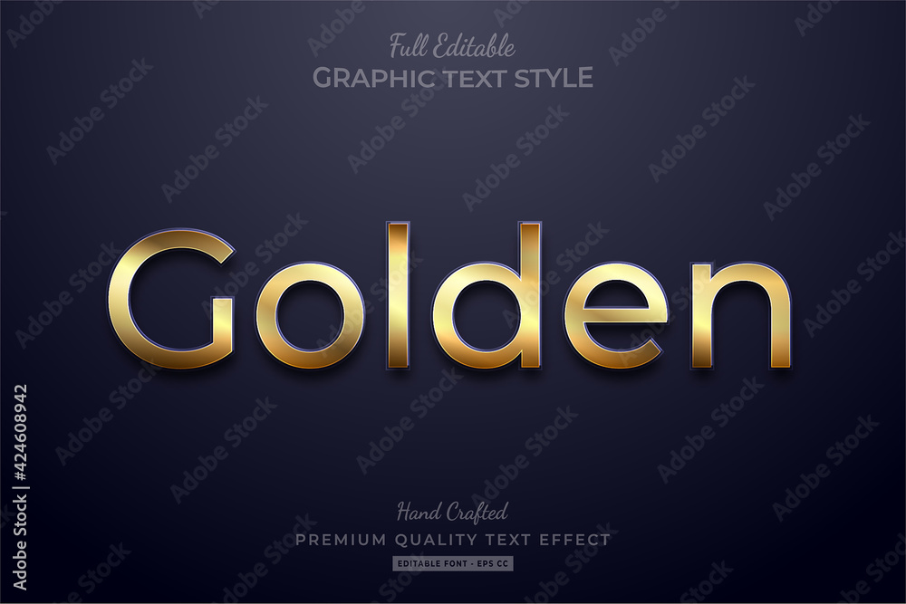 Golden Elegant Editable Text Effect Font Style Golden Elegant Editable Text Effect Font Style