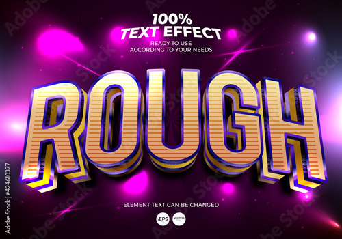 Rough Editable Text Effect