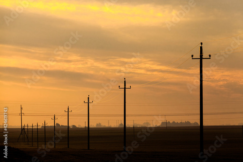 designed poles and metal wires © rsooll
