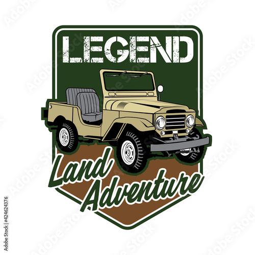 Offroad vehicle Adventure Car logo design