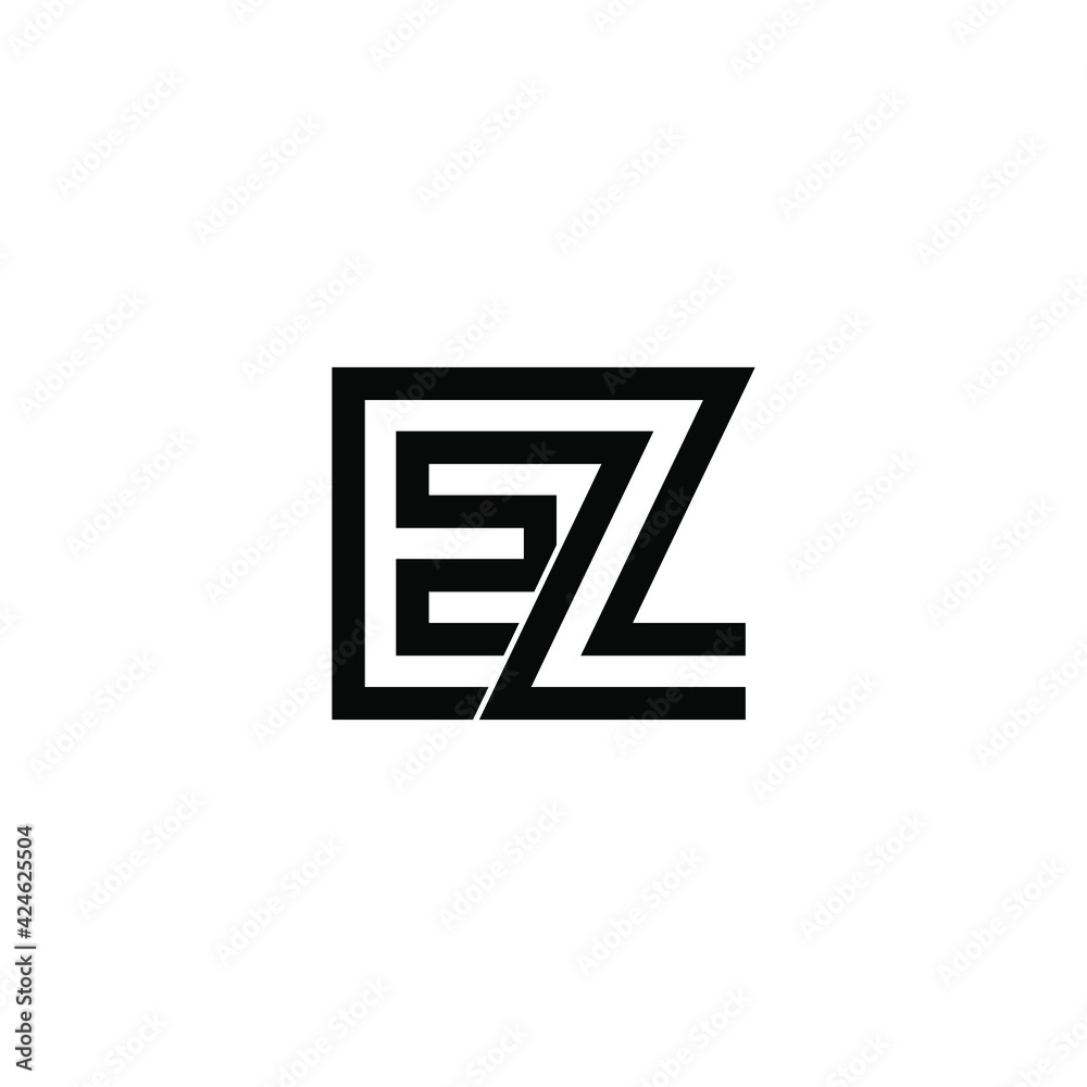 ez letter original monogram logo design ez letter original monogram logo design