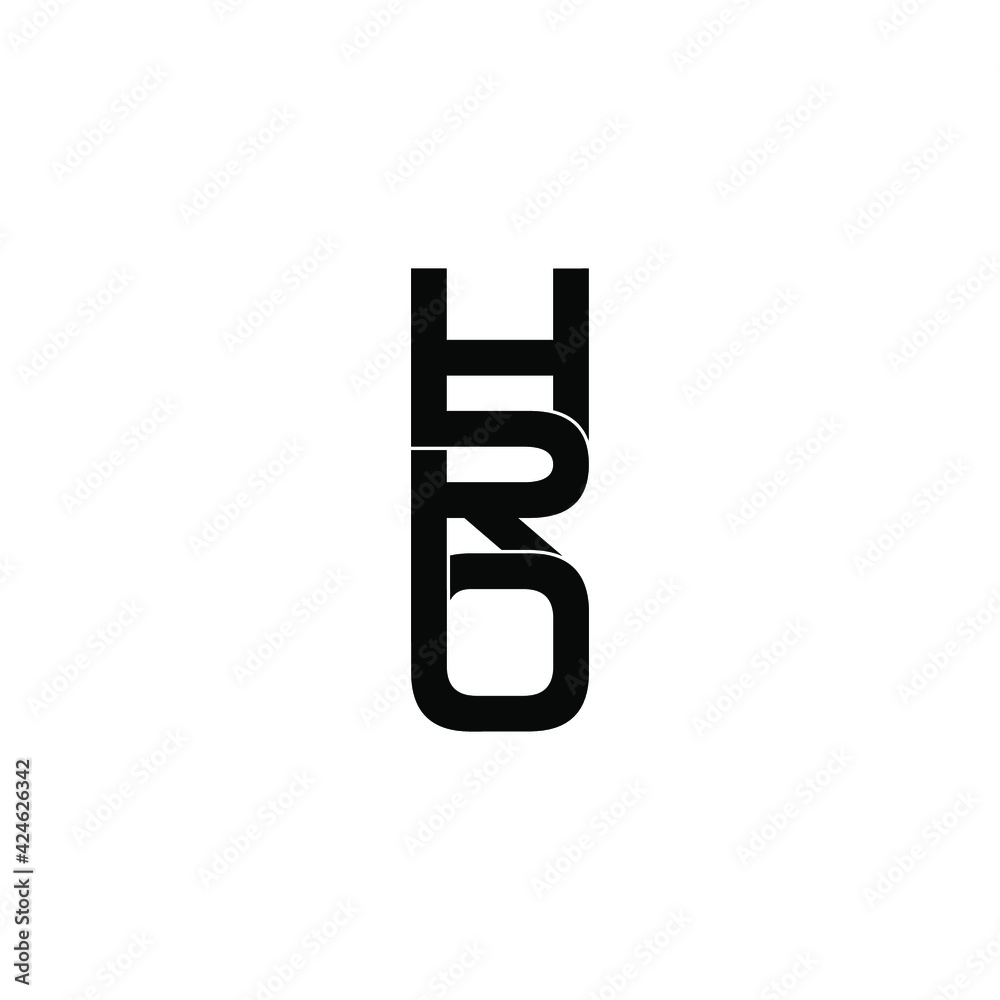 hro letter original monogram logo design