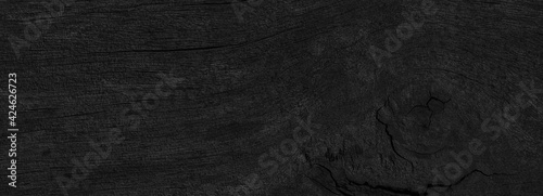 Wood Black background texture. Blank for design photo