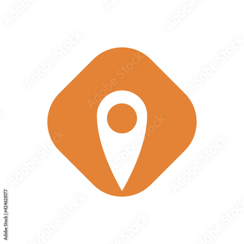 Free Download location tag logo concept for company logo, geotagging icon, map icon, apps icon and icon template - GFXLoad