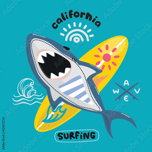 ferocious shark attacks surfboard on isolated