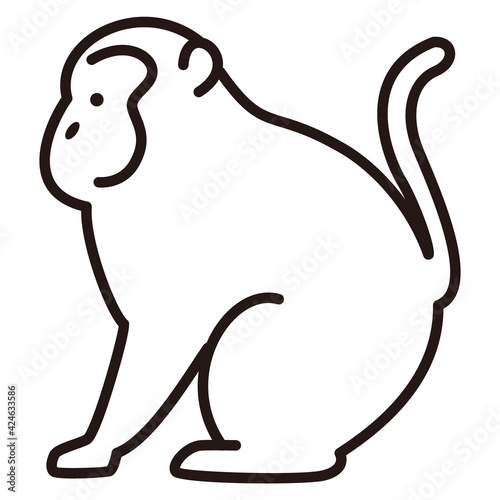 さる　かわいいイラスト