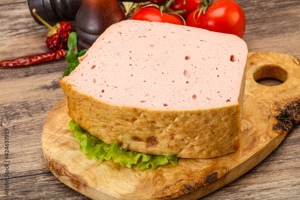 Homemade baked traditional meat loaf Homemade baked traditional meat loaf