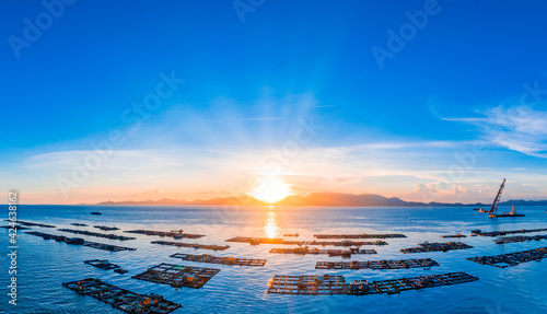 Sunset scenery of Hailing Island, Yangjiang City, Guangdong Province, China