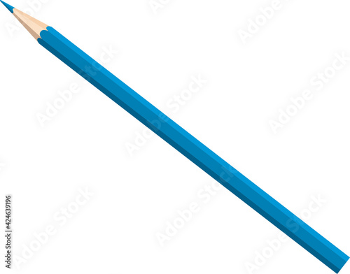 School stationery vector element colored pencil