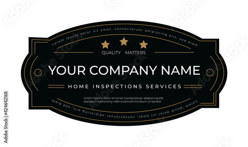 home inspection logo for company
